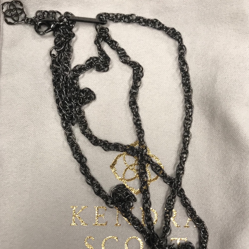 Kendra Scott Gunmetal Rayne Chain